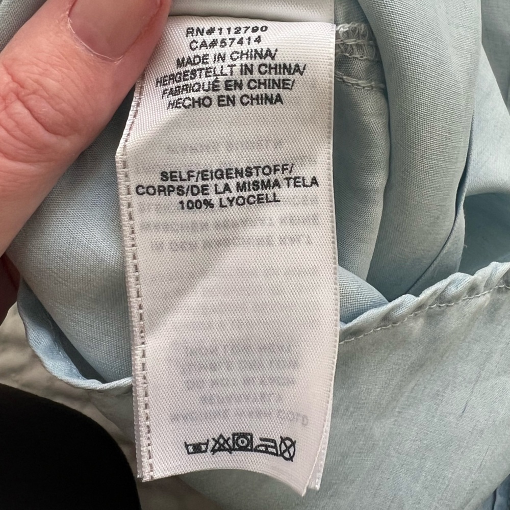 True Religion- Utility Button Down Shirt- Light Blue- XS - Picture 5 of 13
